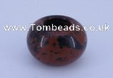 CLO07 19*30mm rondelle loose mahogany obsidian gemstone beads wholesale