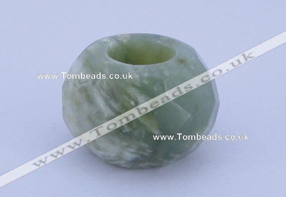 CLO12 19*30mm faceted rondelle loose New jade gemstone beads wholesale