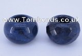 CLO17 19*30mm rondelle loose blue dumortierite gemstone beads wholesale