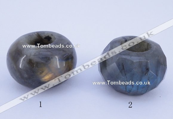 CLO19 19*30mm rondelle loose labradorite gemstone beads wholesale