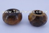 CLO20 19*30mm rondelle loose tiger eye gemstone beads wholesale