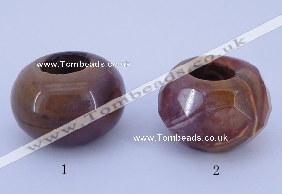 CLO26 19*30mm rondelle loose mookaite gemstone beads wholesale
