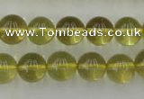 CLQ154 15.5 inches 12mm round natural lemon quartz beads wholesale