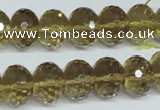 CLQ16 15.5 inches 10*14mm faceted rondelle natural lemon quartz beads