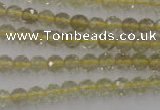 CLQ161 15.5 inches 6mm faceted round natural lemon quartz beads