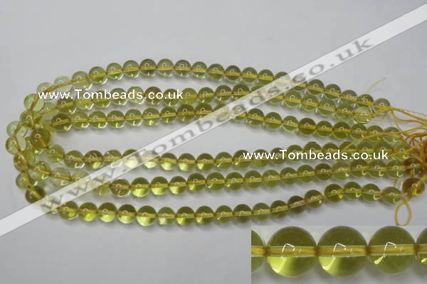 CLQ201 15.5 inches 6mm round natural lemon quartz beads wholesale