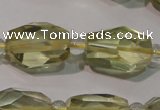 CLQ258 15.5 inches 10*14mm – 12*16mm faceted nuggets lemon quartz beads