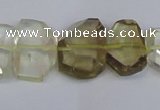 CLQ266 15.5 inches 13*18mm - 15*20mm freeform lemon quartz beads