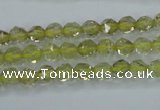 CLQ301 15.5 inches 6mm faceted nuggets lemon quartz beads