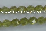 CLQ303 15.5 inches 10mm faceted nuggets lemon quartz beads