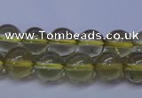 CLQ351 15 inches 6mm round natural lemon quartz beads wholesale