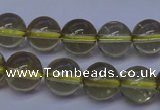 CLQ352 15 inches 8mm round natural lemon quartz beads wholesale