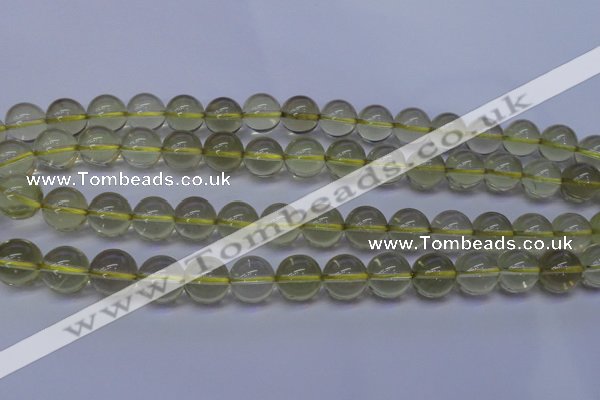 CLQ353 15 inches 10mm round natural lemon quartz beads wholesale