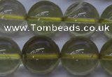 CLQ354 15 inches 12mm round natural lemon quartz beads wholesale