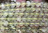 CLQ362 15 inches 8mm round lemon quartz gemstone beads