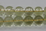 CLQ53 15.5 inches 12mm round natural lemon quartz beads wholesale