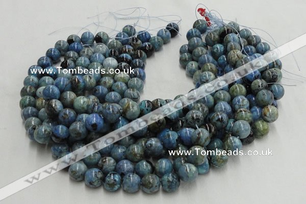 CLR05 16 inches 14mm round larimar gemstone beads wholesale