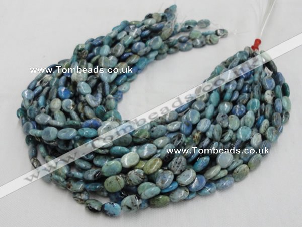 CLR10 16 inches 10*14mm oval larimar gemstone beads wholesale