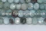 CLR100 15.5 inches 2*3mm faceted rondelle larimar gemstone beads