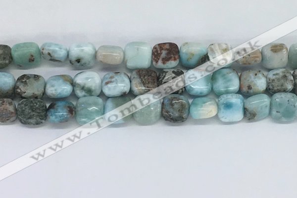 CLR125 15.5 inches 8*8mm square larimar gemstone beads