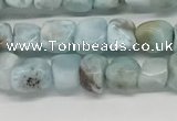 CLR133 15.5 inches 4*6mm - 5*8mm chips natural larimar gemstone beads