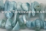 CLR135 15.5 inches 3*8mm - 6*15mm chips natural larimar gemstone beads