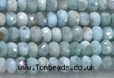 CLR159 15 inches 2*3mm faceted rondelle larimar beads wholesale