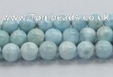 CLR16 15.5 inches 8mm round grade A natural larimar gemstone beads