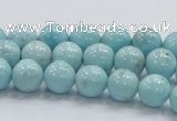 CLR19 15.5 inches 10mm round grade AA natural larimar gemstone beads