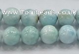 CLR20 15.5 inches 12mm round grade AA natural larimar gemstone beads