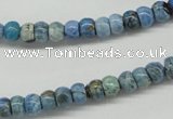 CLR200 15.5 inches 4*6mm rondelle larimar gemstone beads