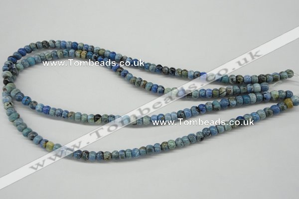 CLR200 15.5 inches 4*6mm rondelle larimar gemstone beads