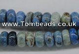 CLR202 15.5 inches 6*10mm rondelle larimar gemstone beads