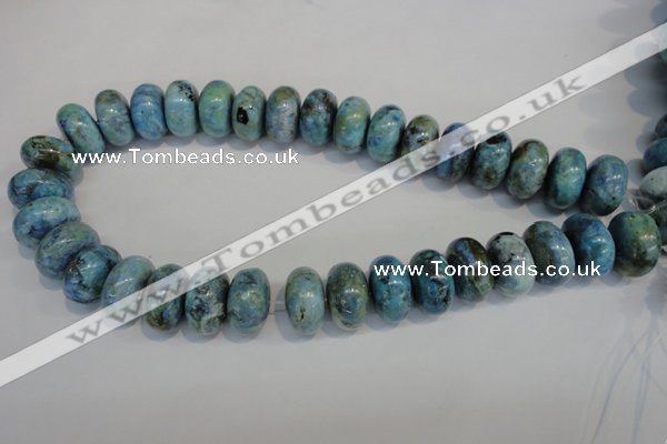 CLR204 15.5 inches 12*20mm rondelle larimar gemstone beads