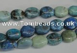 CLR214 15.5 inches 8*10mm oval larimar gemstone beads