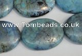 CLR216 15.5 inches 22*30mm oval larimar gemstone beads