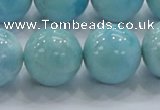 CLR23 15.5 inches 18mm round grade AA natural larimar gemstone beads