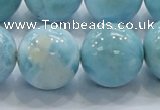 CLR24 15.5 inches 20mm round grade AA natural larimar gemstone beads