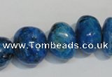 CLR316 15.5 inches 10*18mm nuggets dyed larimar gemstone beads