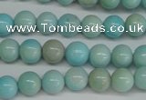 CLR350 15.5 inches 4mm round dyed larimar gemstone beads