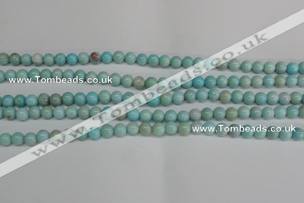 CLR351 15.5 inches 6mm round dyed larimar gemstone beads