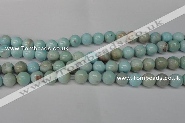 CLR354 15.5 inches 12mm round dyed larimar gemstone beads