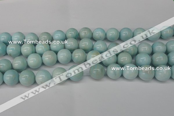 CLR356 15.5 inches 16mm round dyed larimar gemstone beads