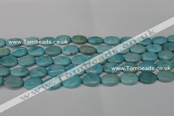 CLR374 15.5 inches 13*18mm oval dyed larimar gemstone beads