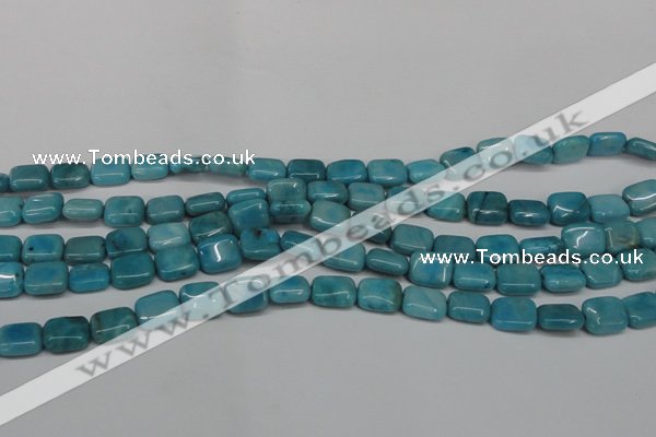 CLR390 15.5 inches 8*10mm rectangle dyed larimar gemstone beads