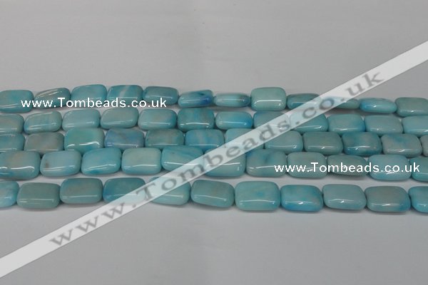 CLR392 15.5 inches 10*14mm rectangle dyed larimar gemstone beads