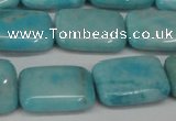 CLR394 15.5 inches 13*18mm rectangle dyed larimar gemstone beads