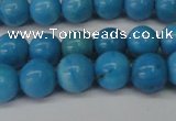 CLR401 15.5 inches 6mm round dyed larimar gemstone beads