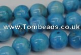 CLR403 15.5 inches 10mm round dyed larimar gemstone beads