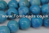 CLR404 15.5 inches 12mm round dyed larimar gemstone beads